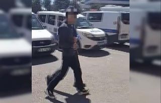 İnşaat halindeki camiden hırsızlık yapan şüpheli...