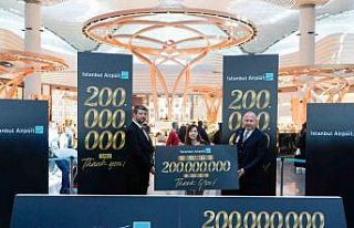 İstanbul Havalimanı 200 milyonuncu yolcusunu ağırladı