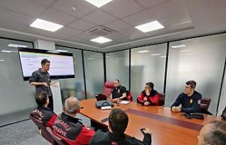 İtfaiyeden personeline olay yeri eğitimi