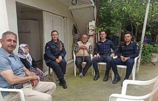 Jandarma ekipleri yaşlı çınarları unutmuyor