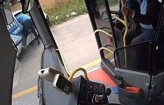 Kahraman şoför kazayı böyle önledi