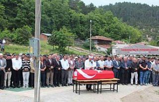 Kalp krizinden hayatını kaybeden asker son yolculuğuna...