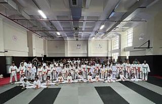 Karetede 120 sporcu yeşil kuşak aldı