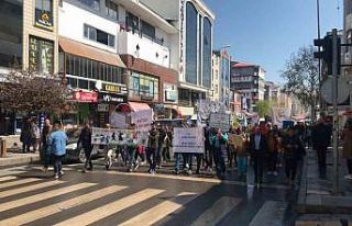 Kars’ta engelliler için farkındalık yürüyüşü