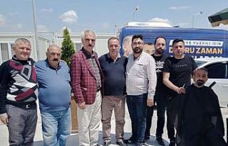 Kayserili berberlerden afet bölgesinde anlamlı hizmet