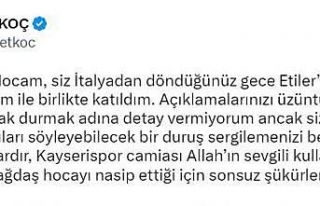 Kayserispor’dan Ömer Erdoğan’a yanıt