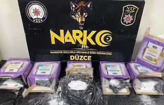 Kedi kumu kutularından 25 kilo uyuşturucu çıktı