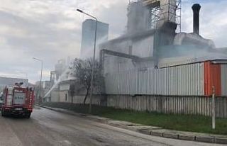 Kereste fabrikasındaki yangın kontrol altına alındı