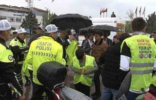 Kırıkkale’de motosikletli sürücülere reflektif...