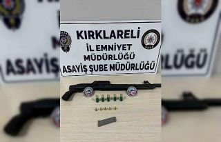 Kırklareli’de tabanca, tüfek ve uyuşturucu ele...