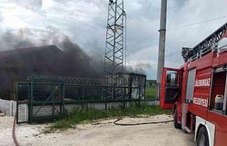 Konteynerde çıkan yangın söndürüldü