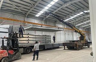 Konteynerler deprem bölgesine gönderildi