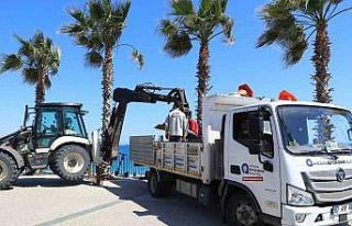 Konyaaltı Sahili’ndeki hazırlıklar sona yaklaştı