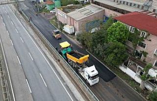 Körfez’de bozulan yollara anında müdahale