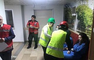 KTÜ Farabi Hastanesi’nde yangın tatbikatı yapıldı