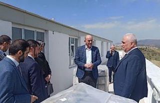 Kur’an Kursu inşaatında inceleme yaptı