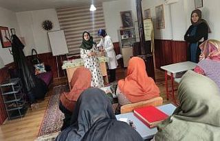 Kuran kursu öğrencilerine kanser taraması yapıldı