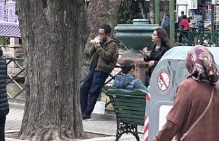 Madde bağımlısı şahıs vatandaşı tedirgin etti