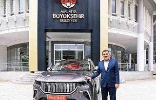Malatya Büyükşehir Belediyesi’nin makam aracı...