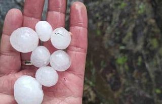 Malatya’da ceviz büyüklüğünde dolu yağdı