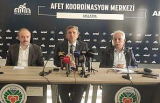 Malatya’da deprem sonrası yapılan çalışmalar...