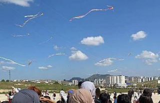 Mardin’de afetzede çocuklar uçurtma şenliğinde...