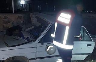 Mardin’de kontrolden çıkan otomobil şarampole...