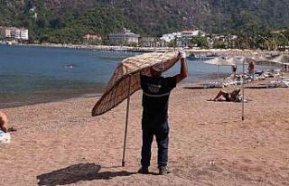 Marmaris plajları sezona hazırlanıyor