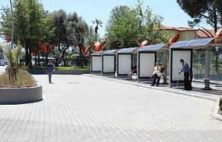 Marmaris’te merkez durak noktasına estetik dokunuş