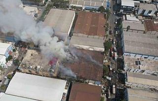 Mersin Serbest Bölgesi’ndeki yangın kontrol altına...