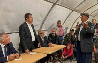 Milletvekili Tutdere, depremzedelerin sorunlarını...