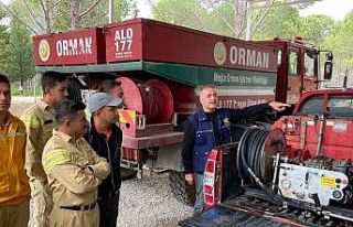 Muğla’da arazöz ve ilk müdahale aracı operatörlerine...