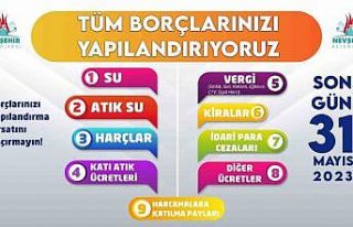 Nevşehir Belediyesi uyardı: “Borcunuzu yapılandırmayı...