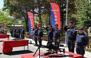 Nevşehir’de temsili askerlik yapan engelli gençler...