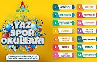 Nevşehir’de Yaz Spor Okulu kayıtları başladı