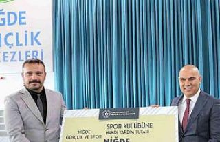 Niğde’de amatör spor kulüplerine 1 milyon yardım...