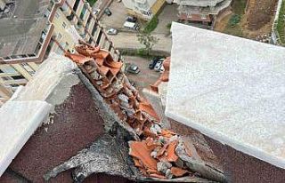 Ordu’da bir eve yıldırım düştü