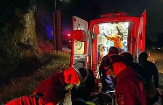 Otomobil uçuruma yuvarlandı: 2 yaralı