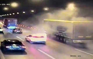 Otoyol tünellerindeki yangın güvenlik kamerasında