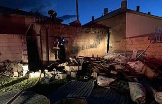 Özalp’te tandır evi yangını