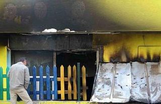 (Özel) Anaokulu alev alev yandı, okulların tatil...