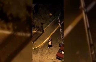 Pendik’te bir kadın erkek şahsı sokak ortasında...