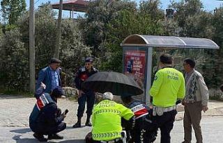 Polis ve jandarmadan yaralıyı koruma hassasiyeti