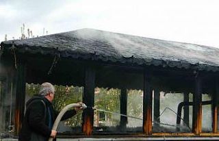 Posof’ta çay ocağında yangın