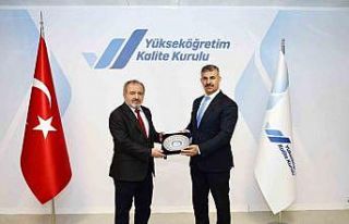 Rektör Çiftçi, YÖKAK Başkan Vekili Mustafa Çufalı...