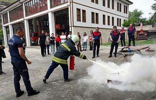 Safranbolu’da itfaiyeden sertifikalı eğitim