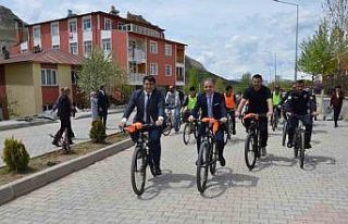 Sağlık için pedal çevirdiler