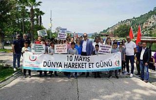 Sağlık için yürüdüler