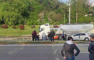 Sahil yolunda kaza: 1 yaralı