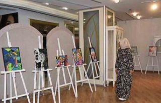 Şahinbeyli öğrencilerden muhteşem tablolar